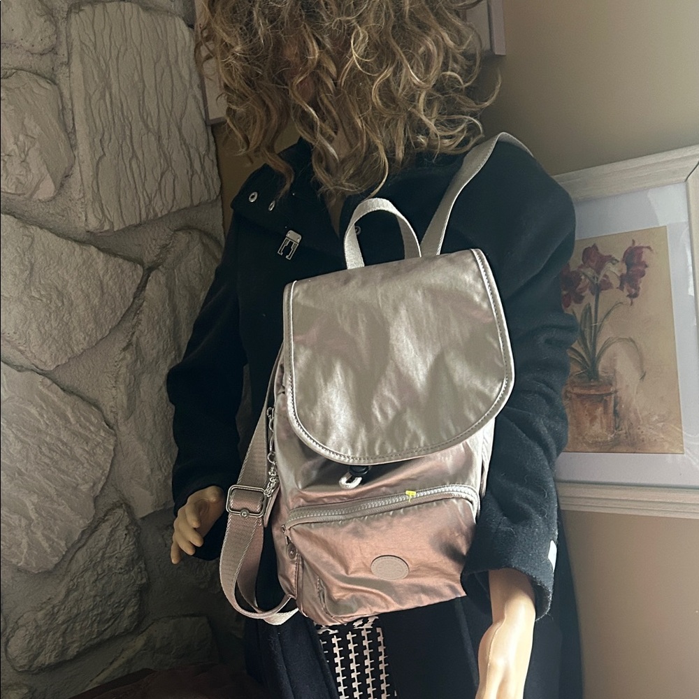 Kipling Shiny Brown Backpack - image 6